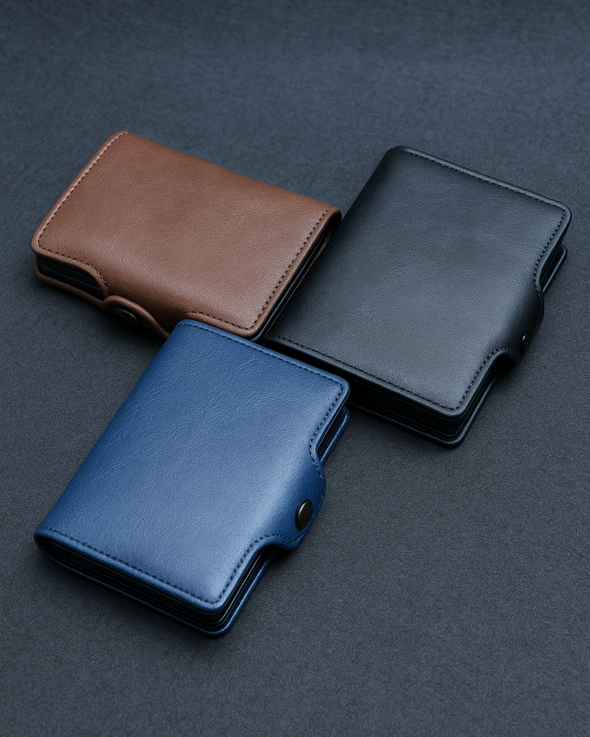 Cartera slim anti-RFID con clip