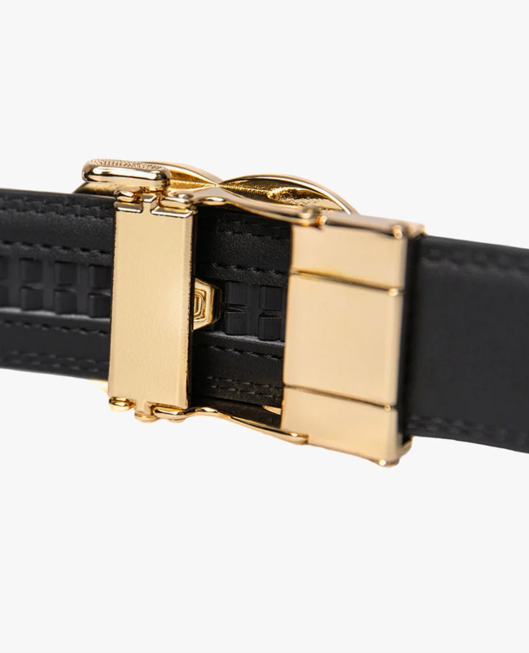 Cinturón de cuero sin agujeros ajustable