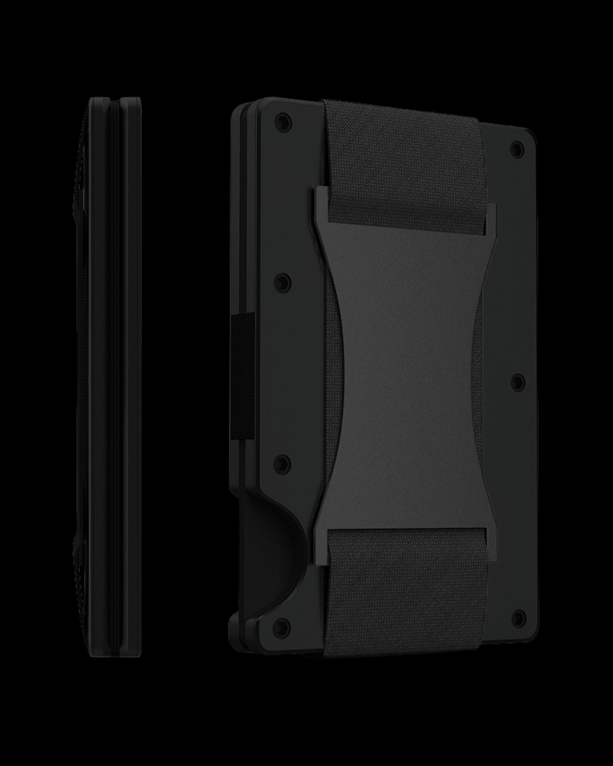 Porta documentos de aluminio anti-RFID