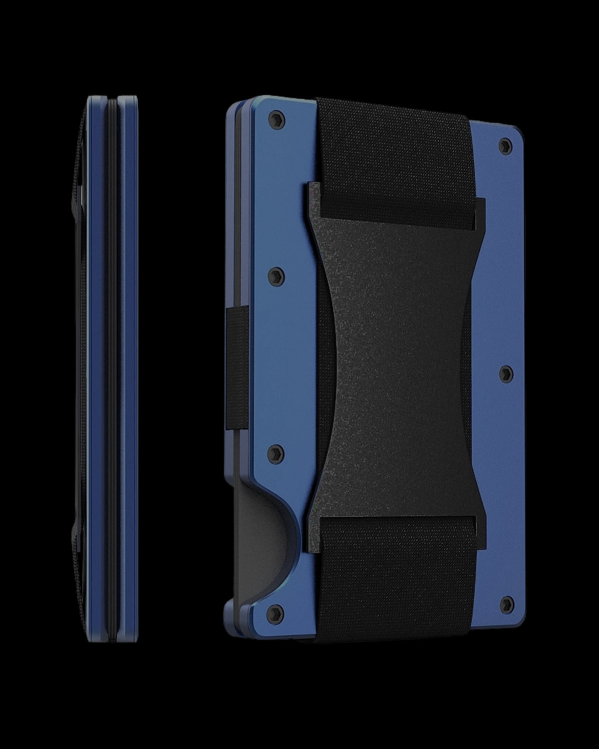 Porta documentos de aluminio anti-RFID