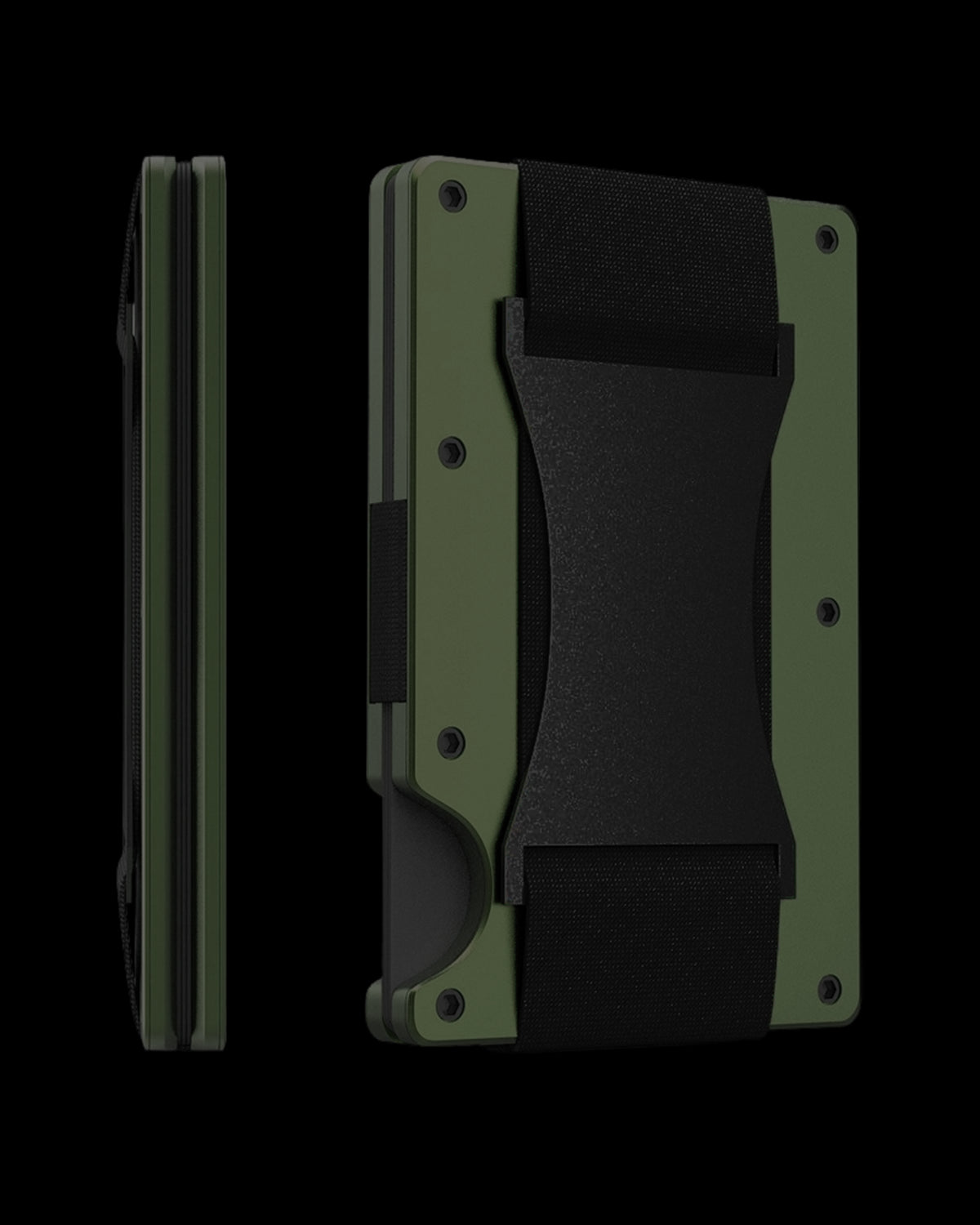 Porta documentos de aluminio anti-RFID